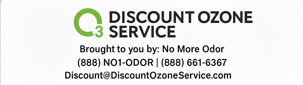 Discount Ozone Service Logo and Contact Info